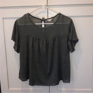 Aeropostale Grey Short Sleeve Top